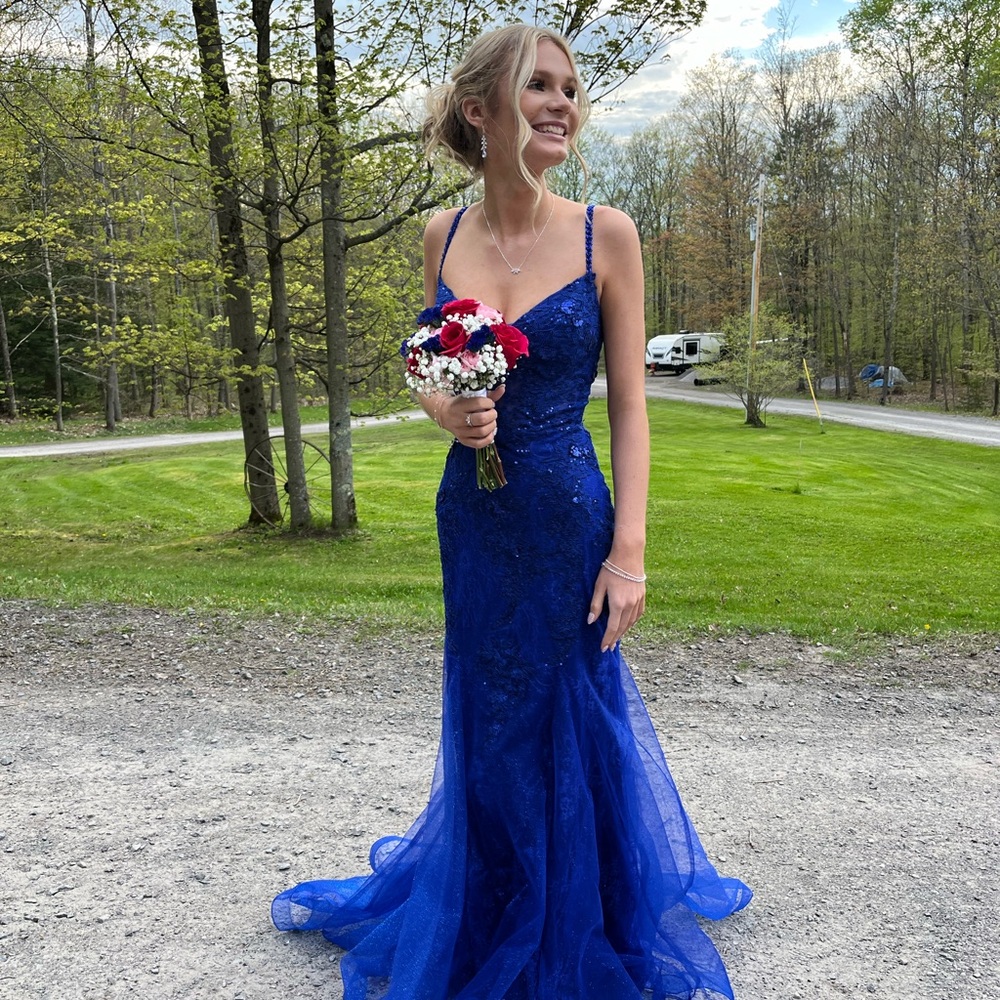 Elegant Blue Evening Gown